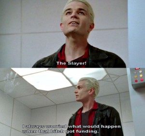 Spike and his dry humor. 